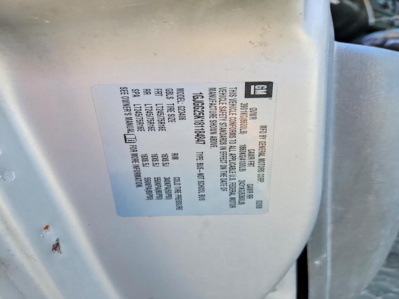 2008 GMC Savana