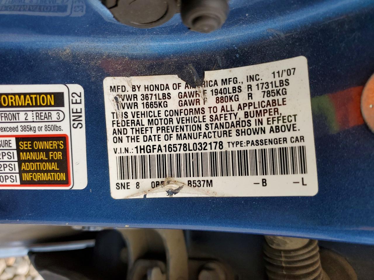2008 HONDA CIVIC