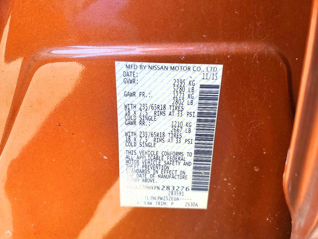 2015 NISSAN MURANO