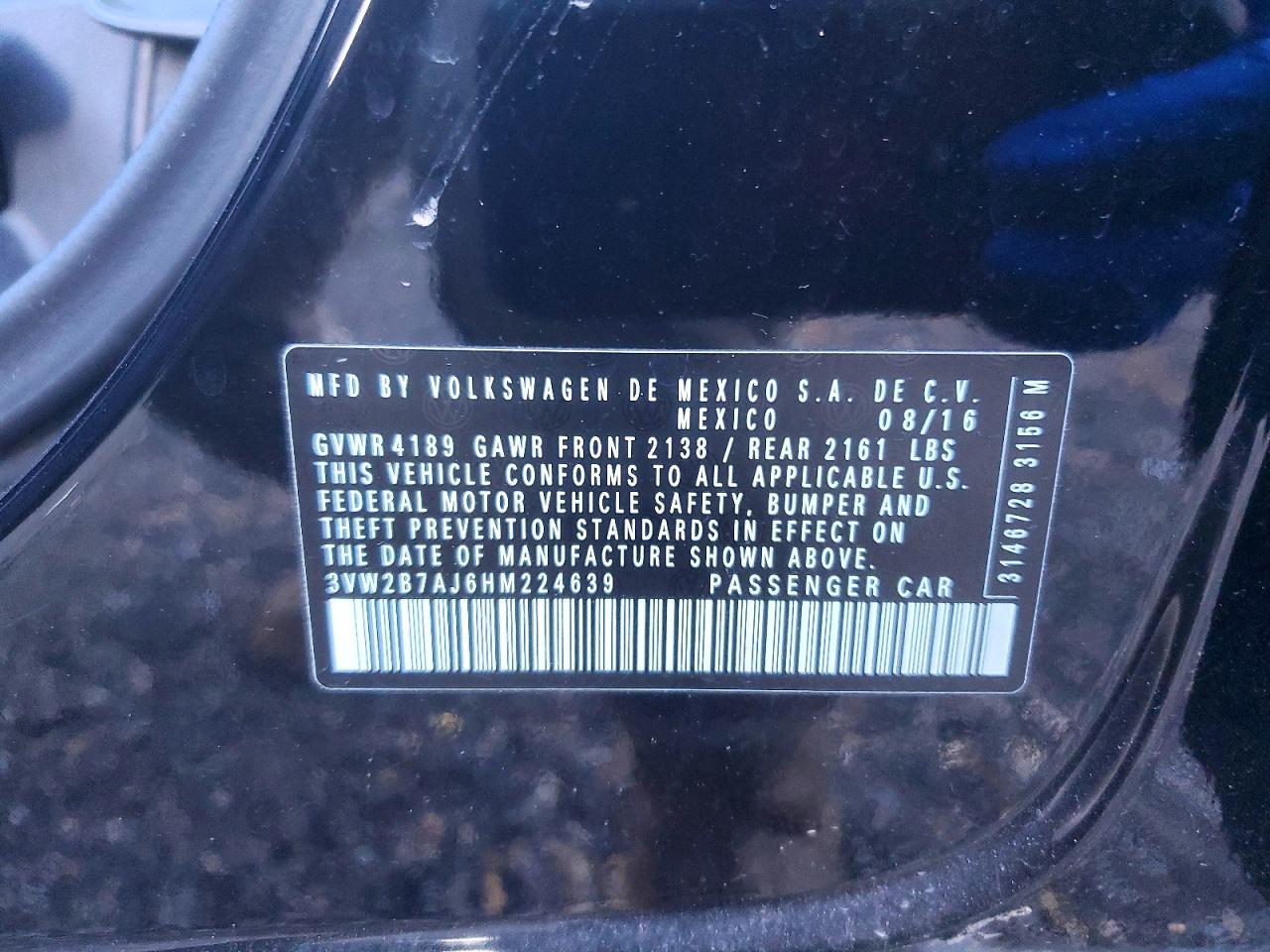 2017 VOLKSWAGEN JETTA