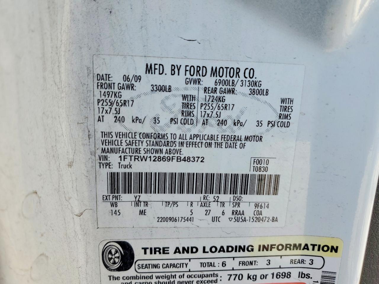 2009 FORD F-150