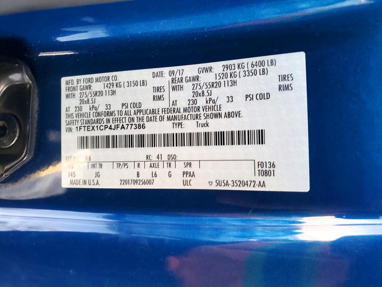 2018 FORD F-150
