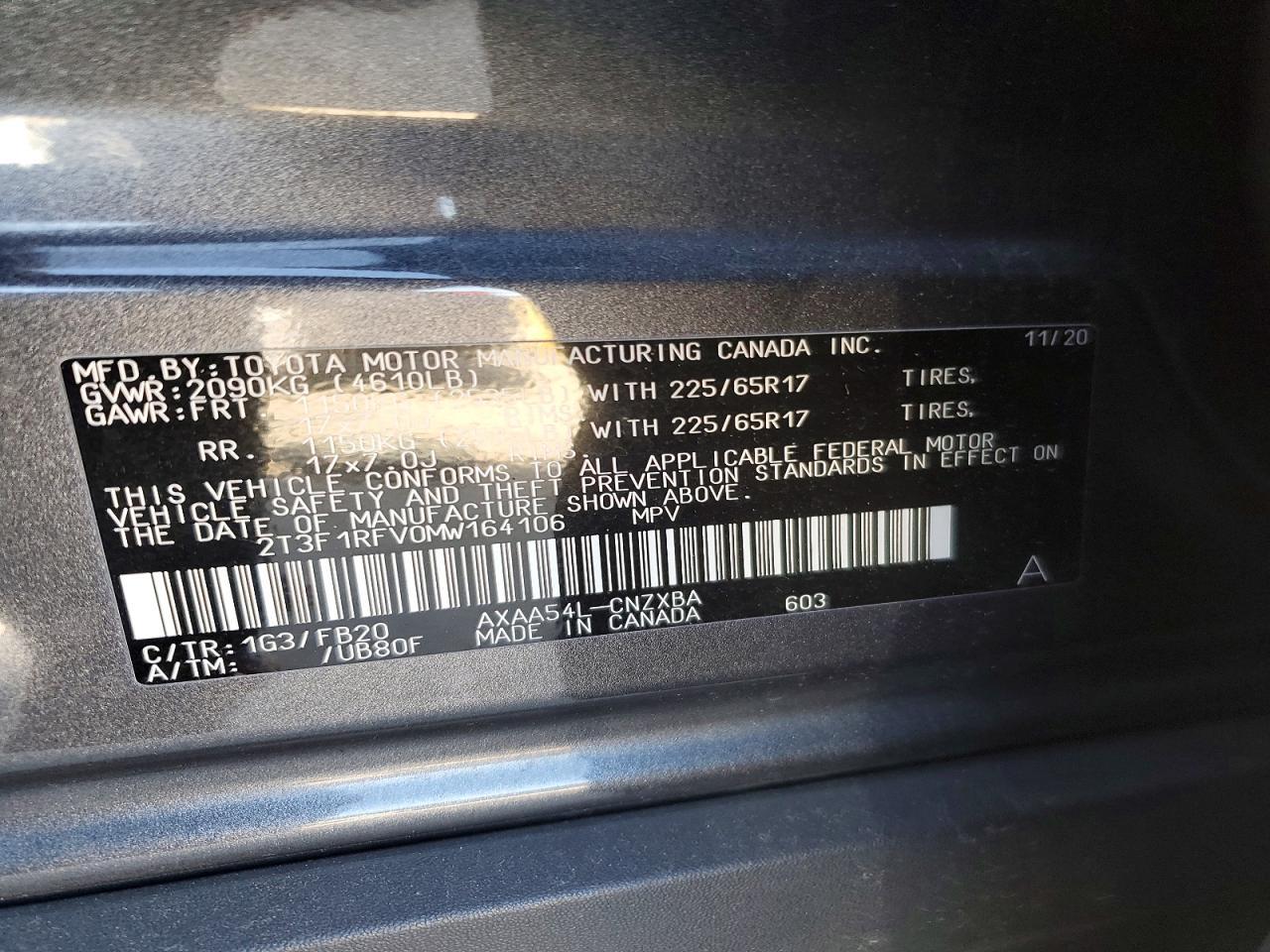 2021 TOYOTA RAV4