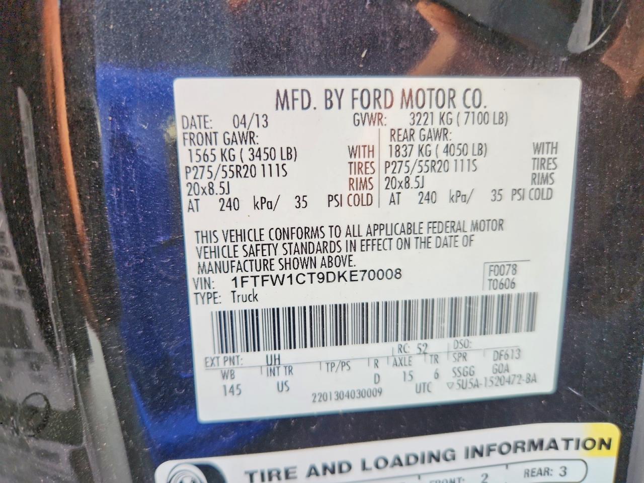 2013 FORD F-150