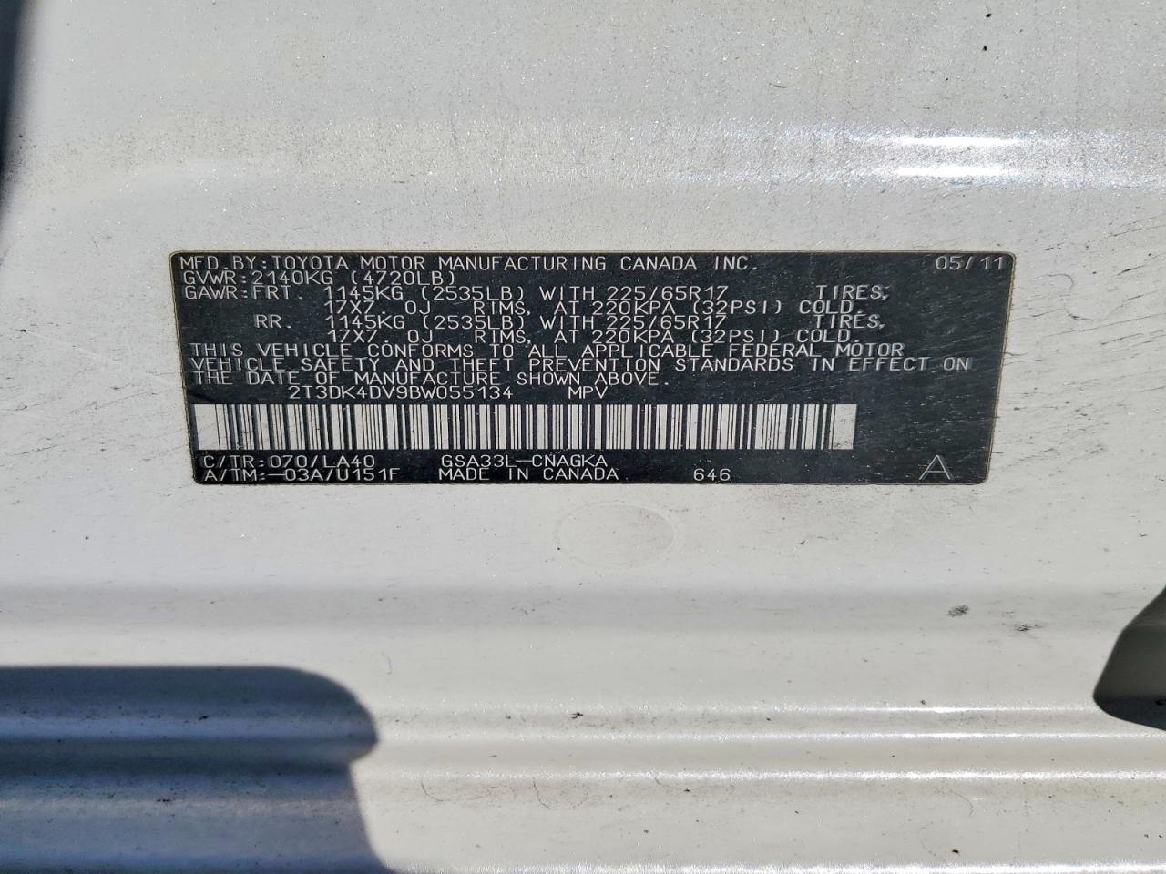 2011 TOYOTA RAV4