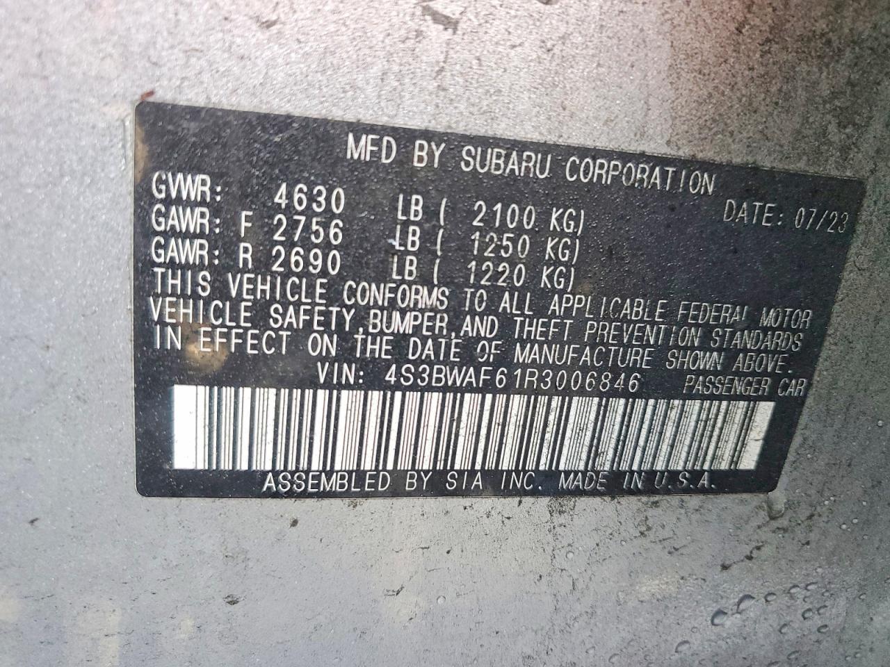 2024 SUBARU Legacy
