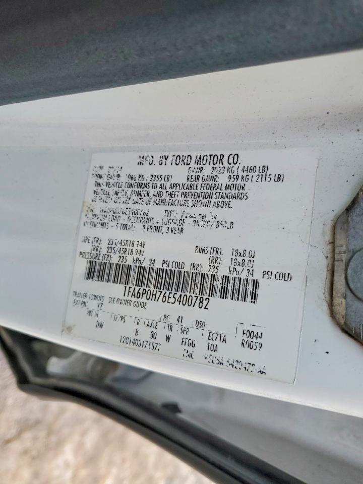 2014 FORD FUSION
