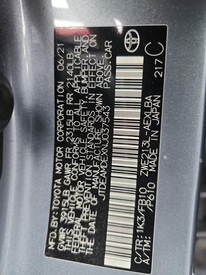 2022 TOYOTA COROLLA