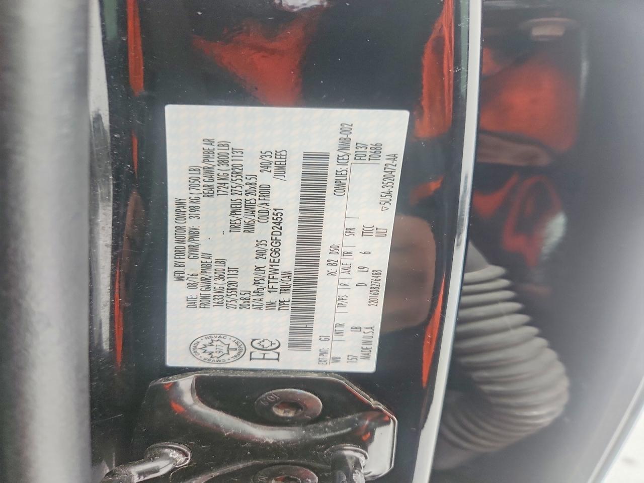 2016 FORD F-150 Lightning