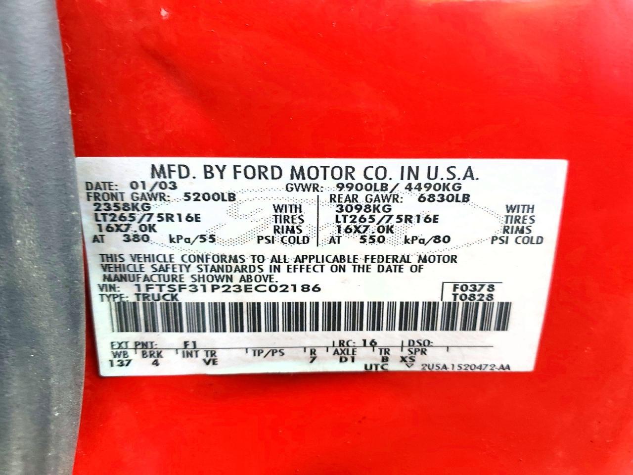 2003 FORD F-350