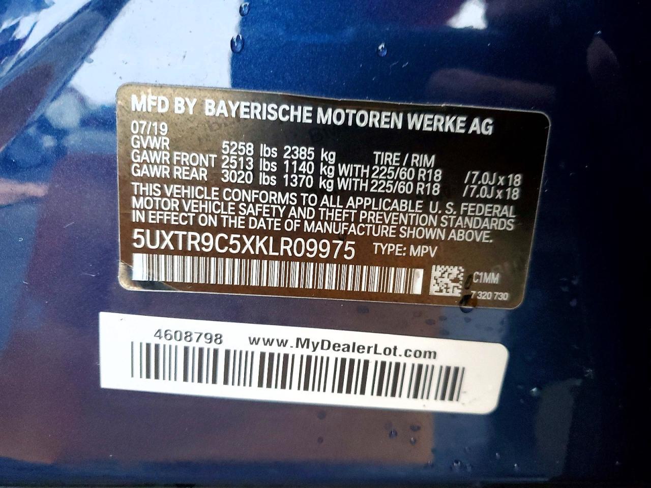 2019 BMW X3