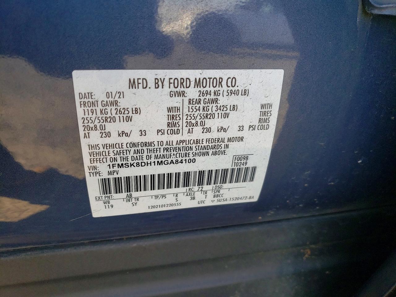 2021 FORD EXPLORER