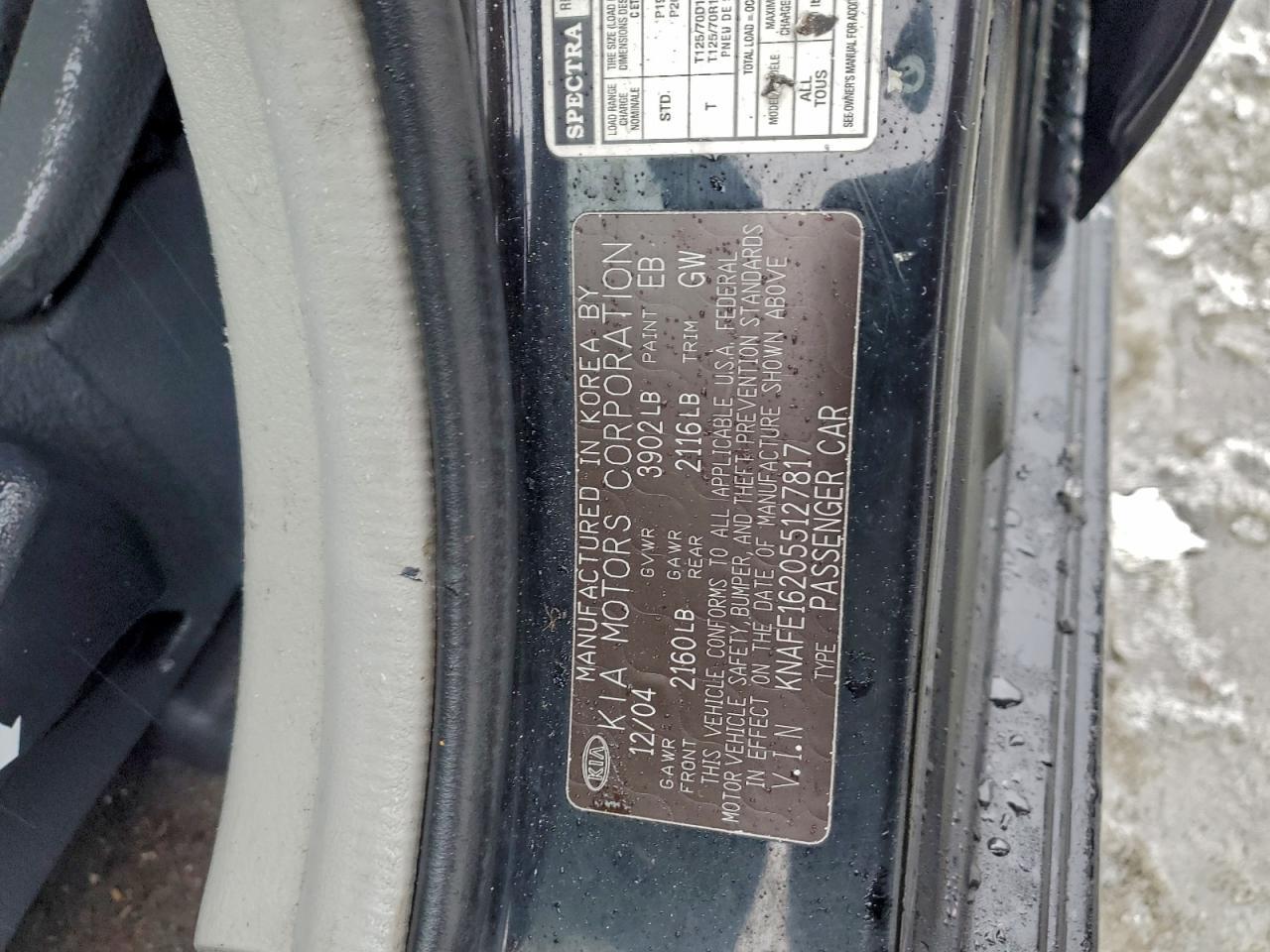 2005 KIA Spectra