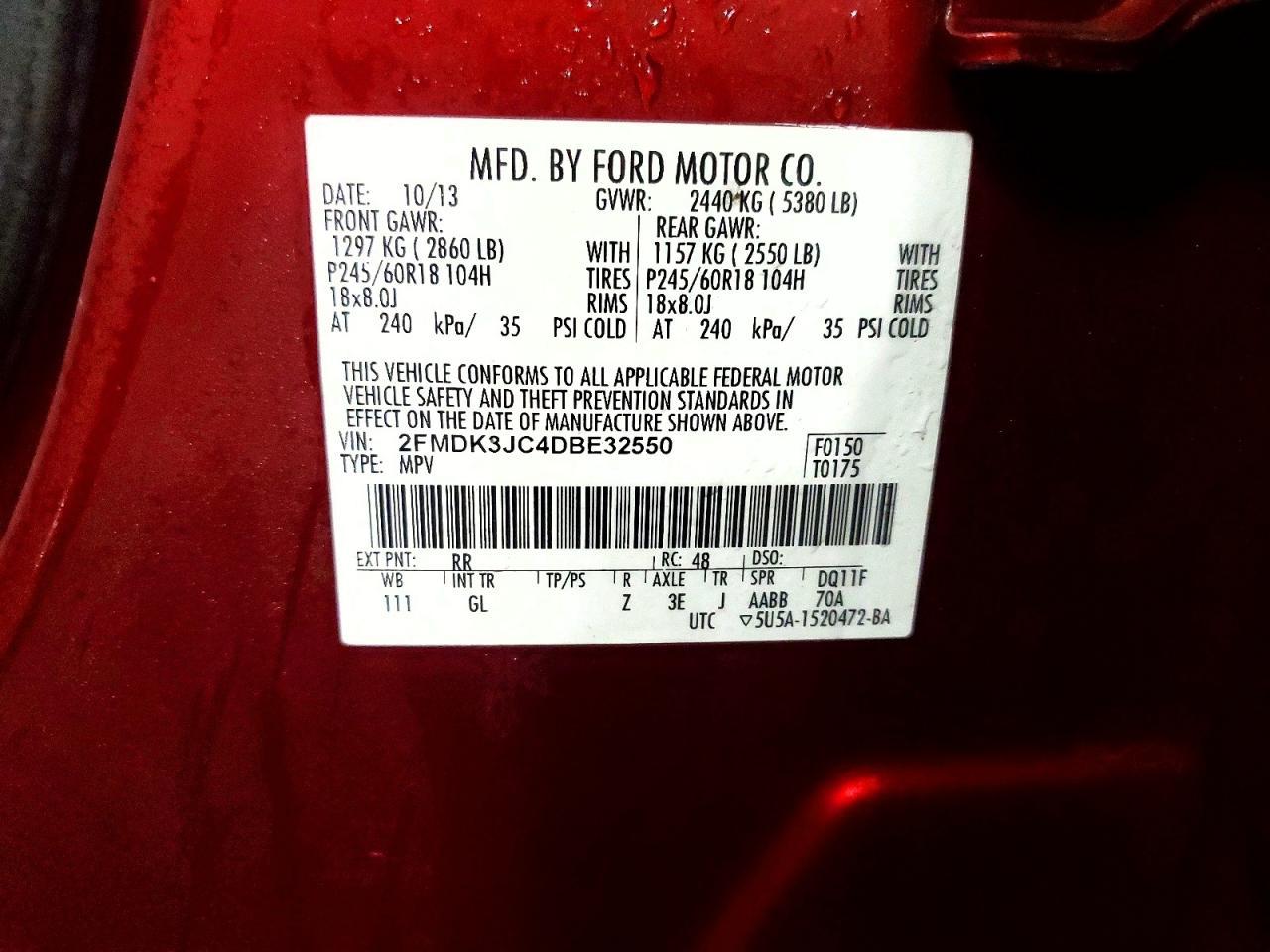 2013 FORD EDGE