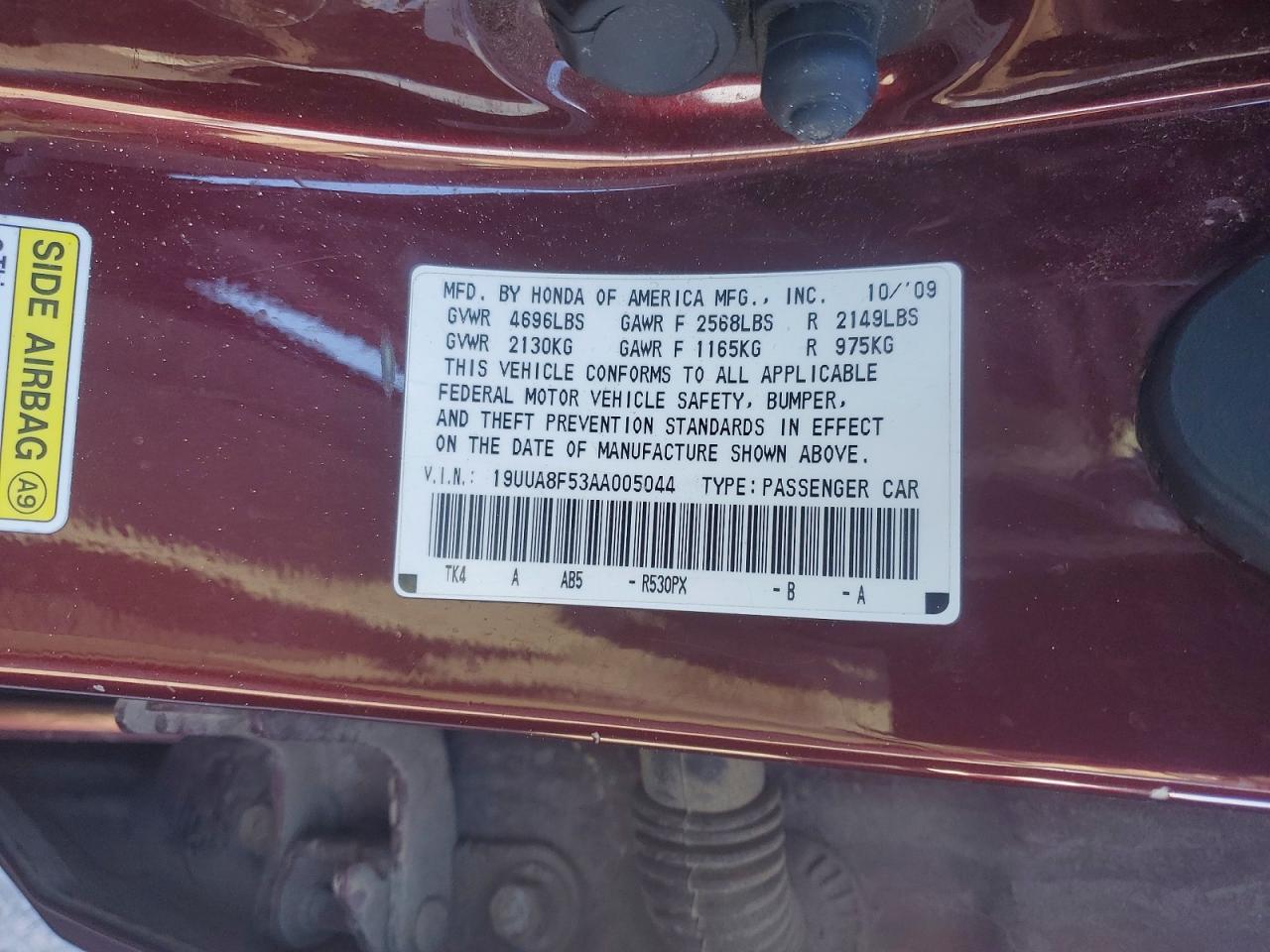2010 ACURA TL