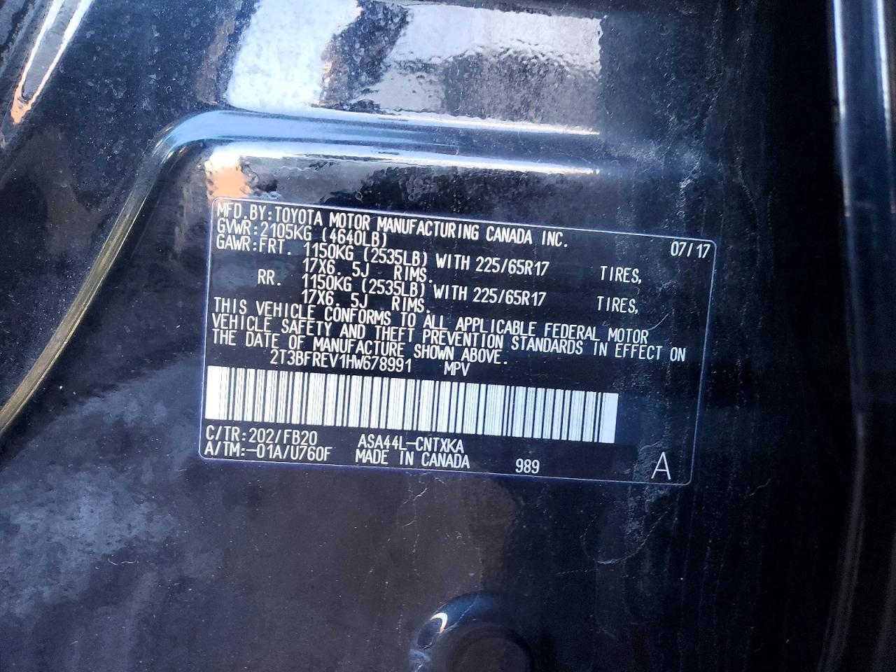2017 TOYOTA RAV4