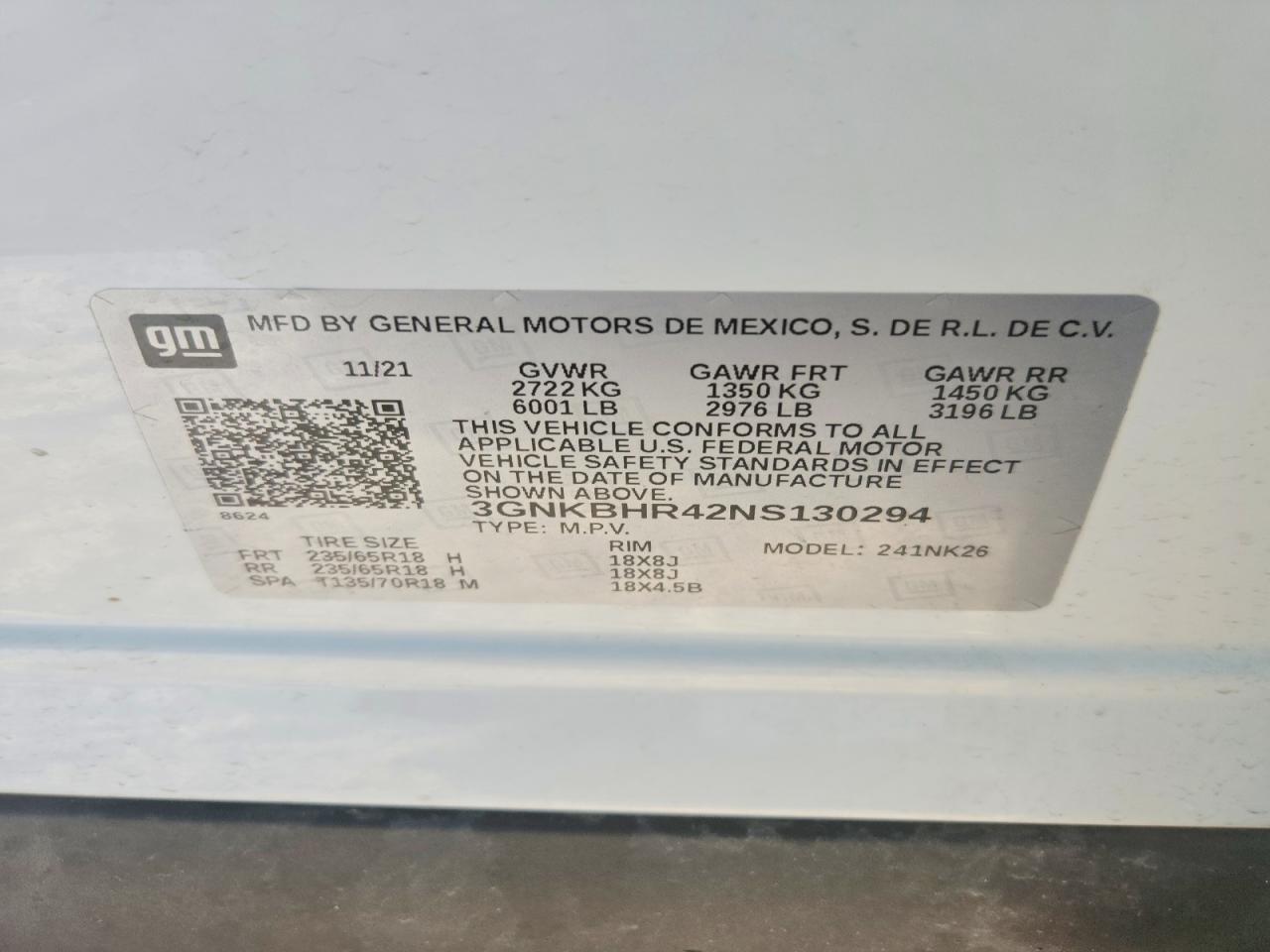 2022 CHEVROLET BLAZER