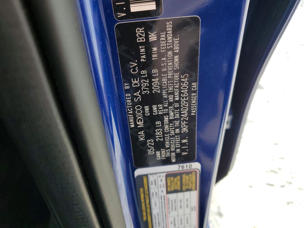 2023 KIA FORTE