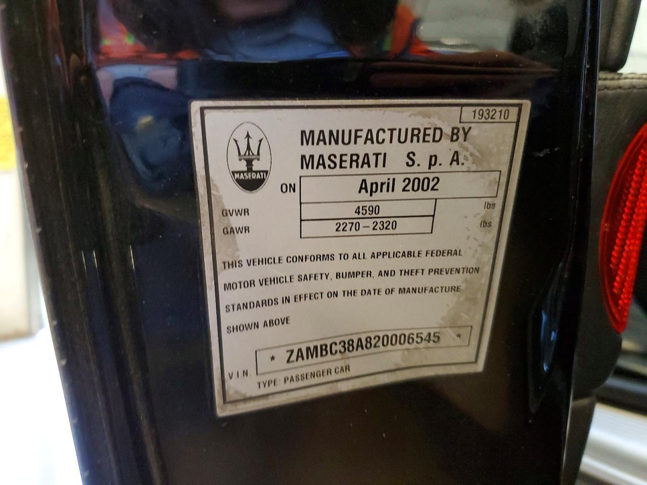 2002 MASERATI Coupe
