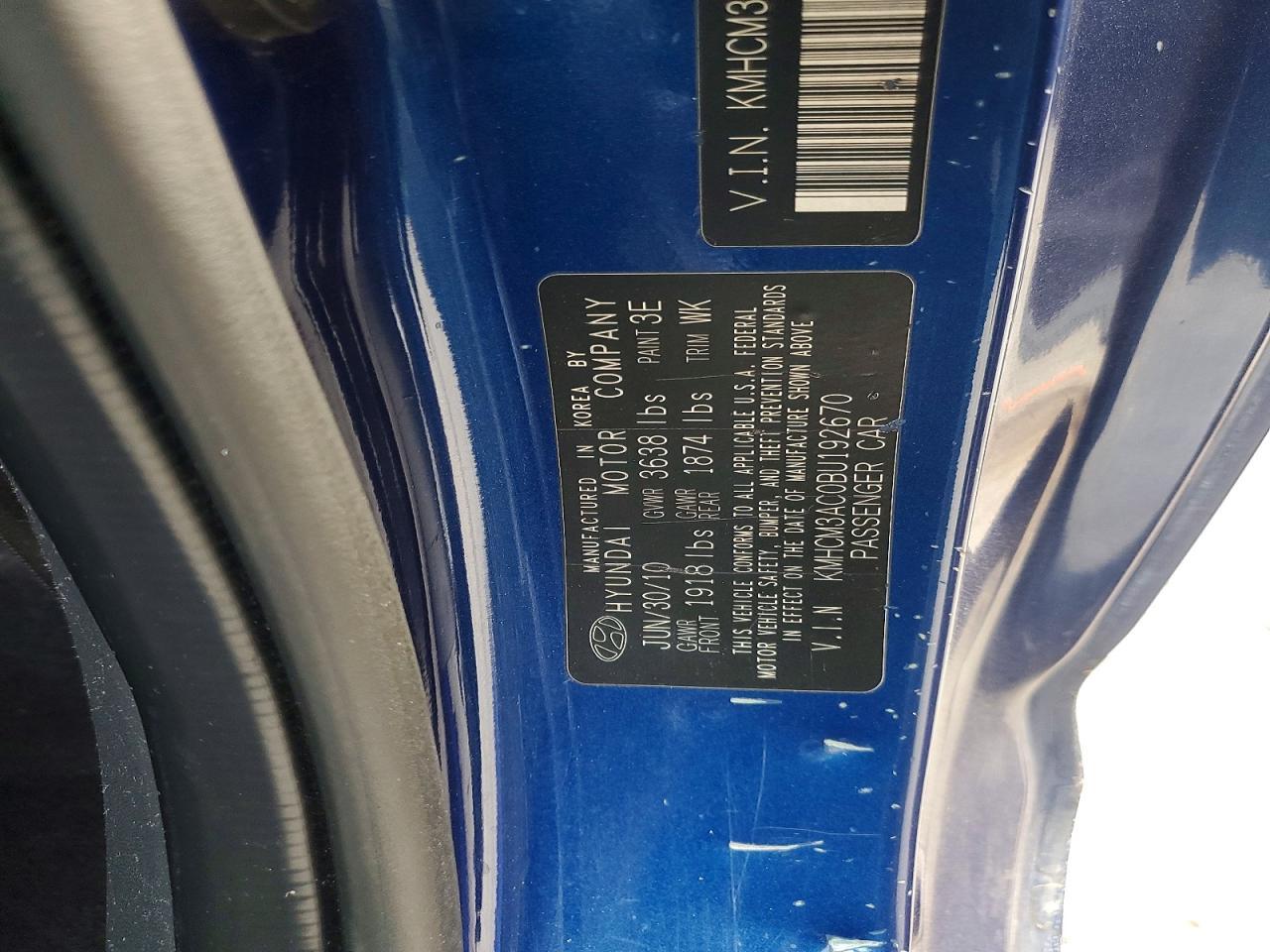 2011 HYUNDAI ACCENT