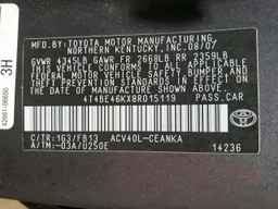 2008 TOYOTA CAMRY