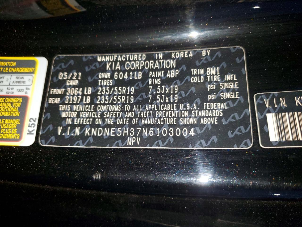 2022 KIA Carnival