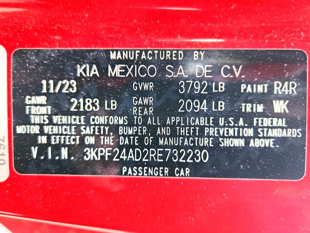 2024 KIA FORTE