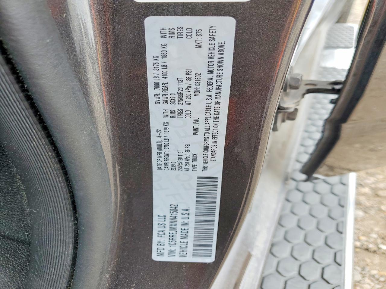 2022 RAM 1500