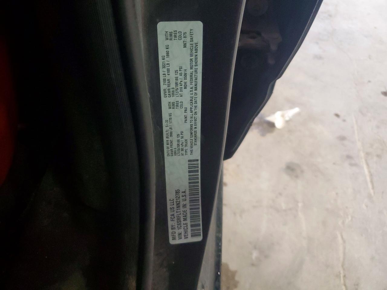 2022 RAM 1500