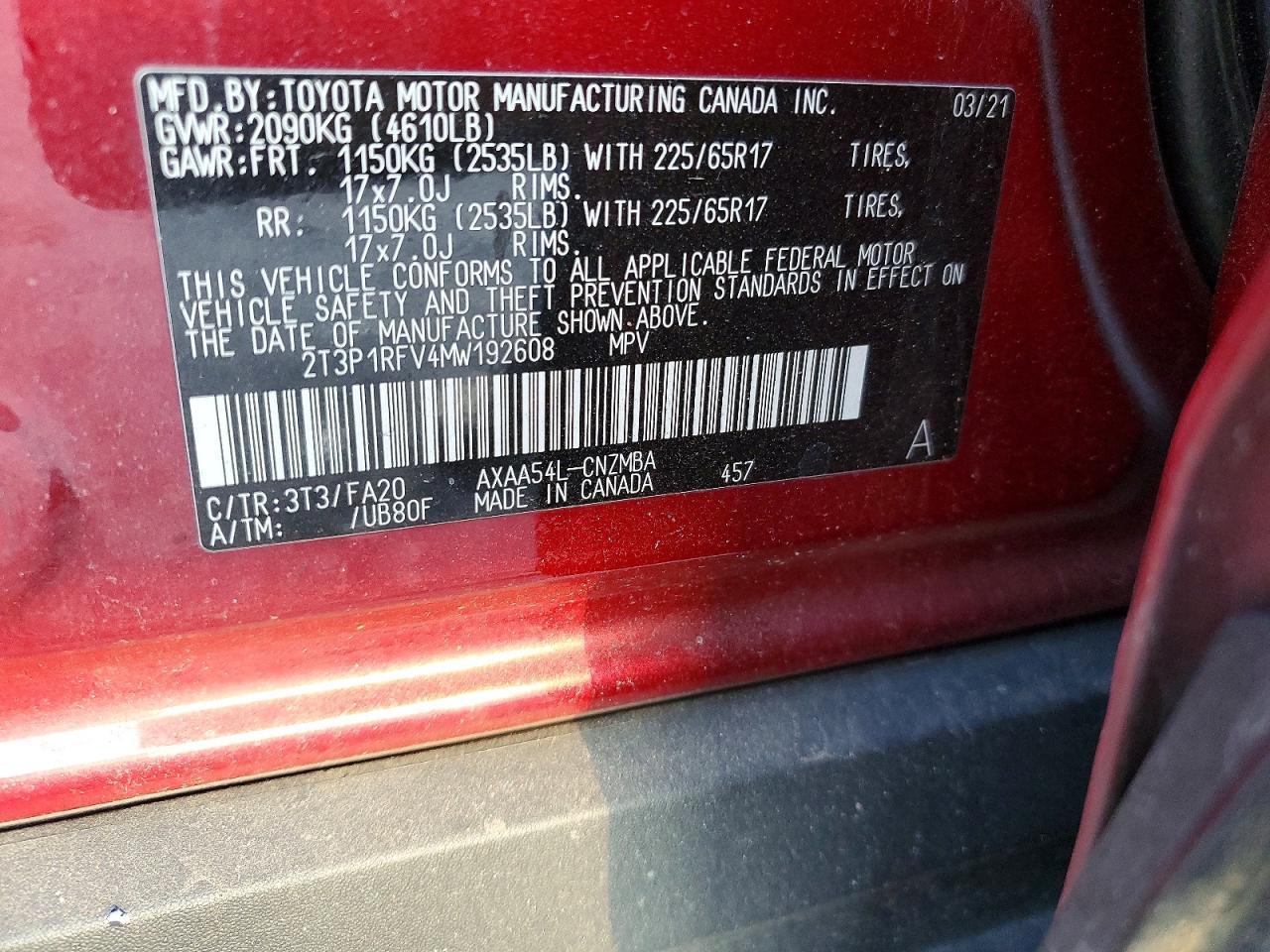2021 TOYOTA RAV4