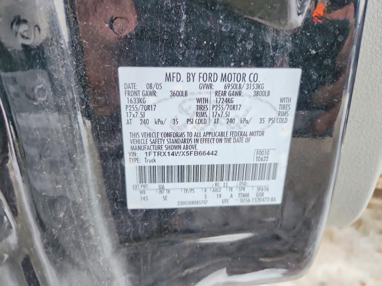2005 FORD F-150