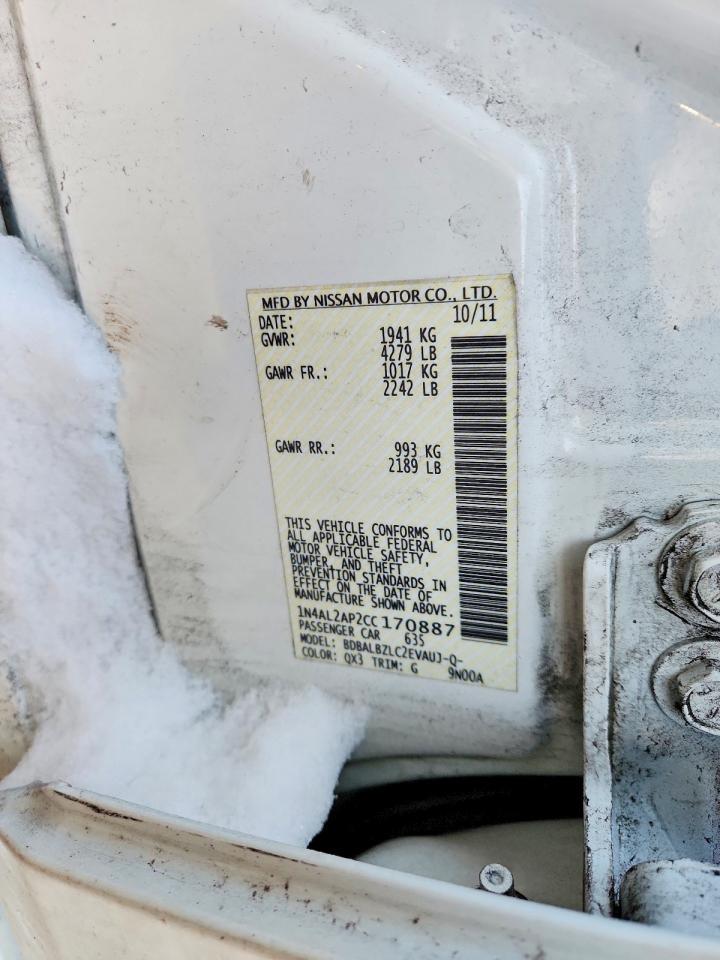 2012 NISSAN ALTIMA