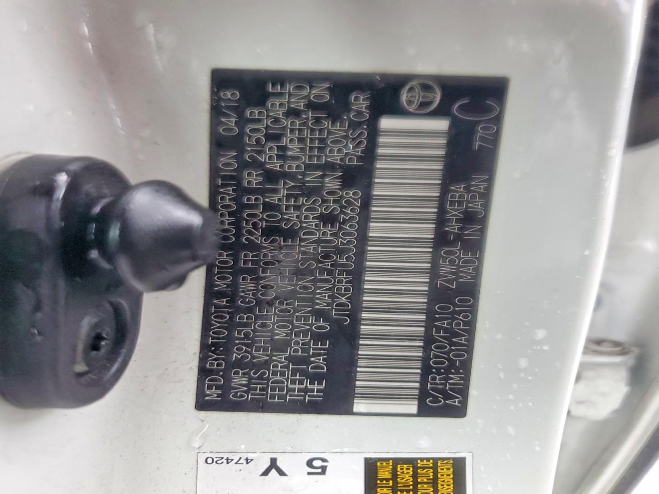 2018 TOYOTA PRIUS