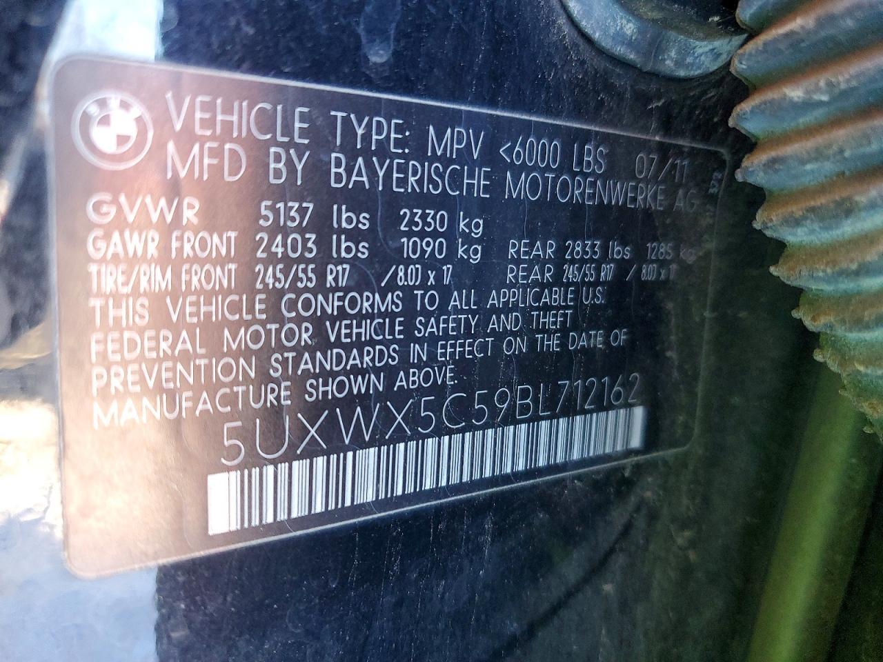 2011 BMW X3