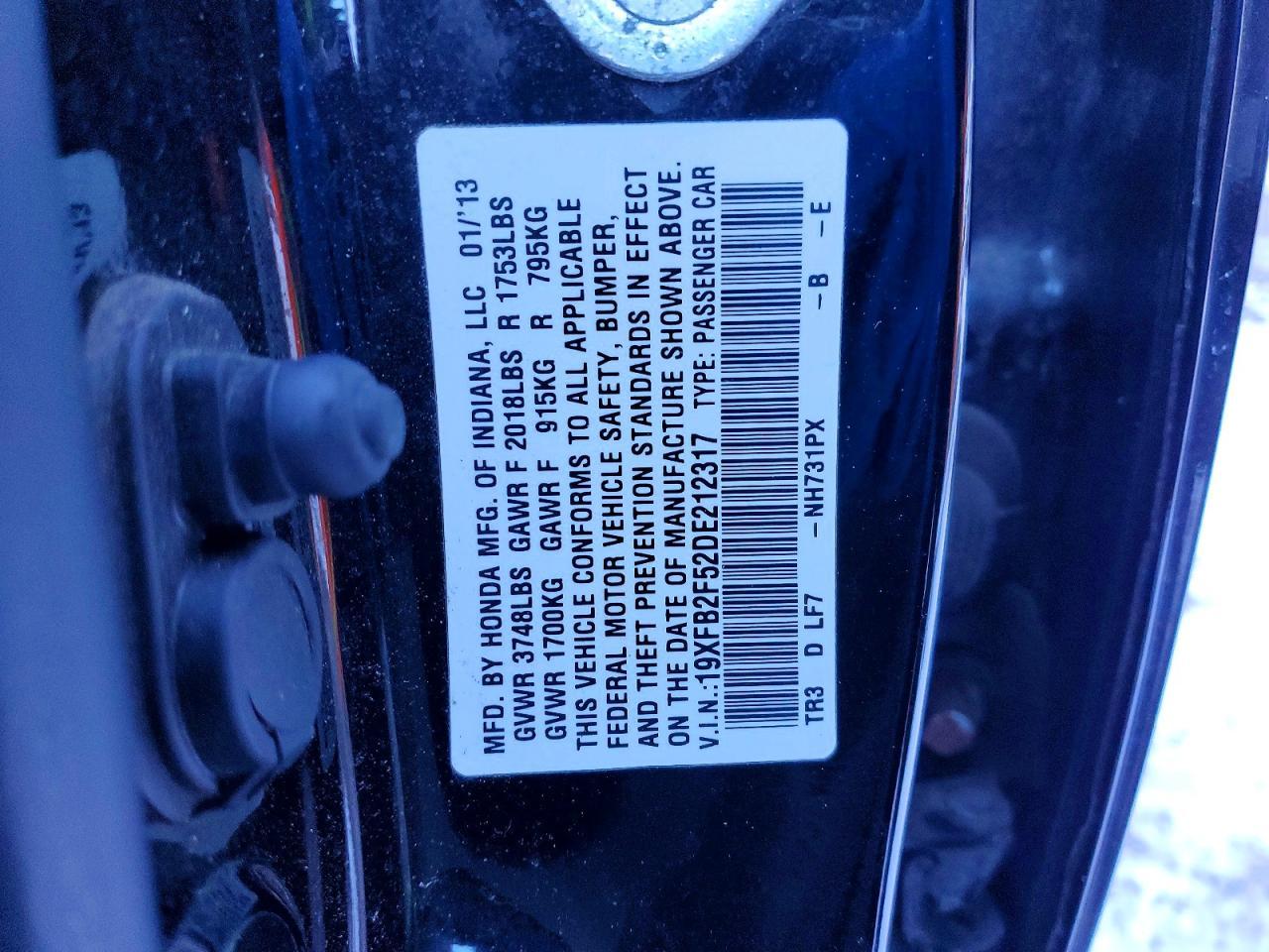 2013 HONDA CIVIC