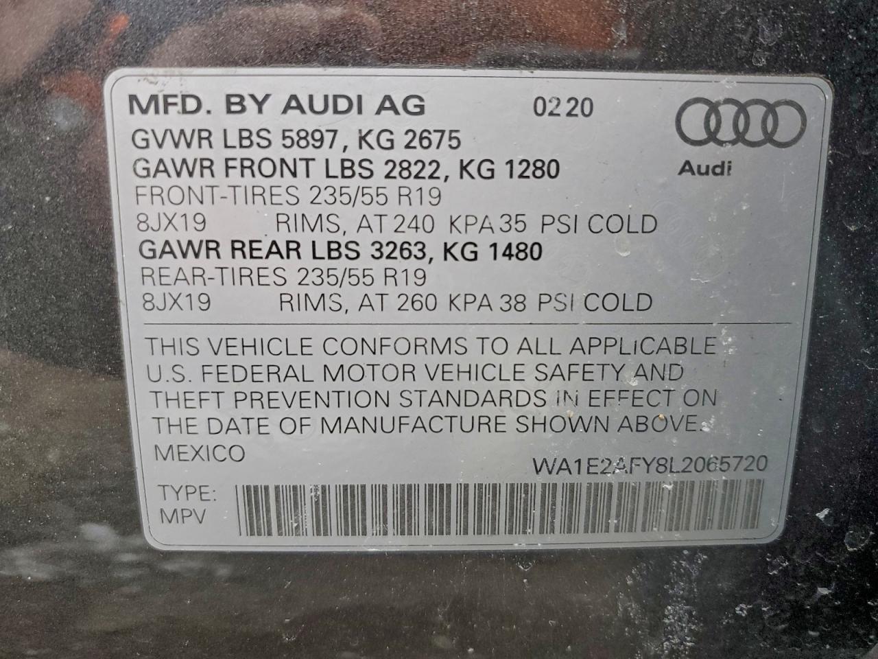 2020 AUDI Q5
