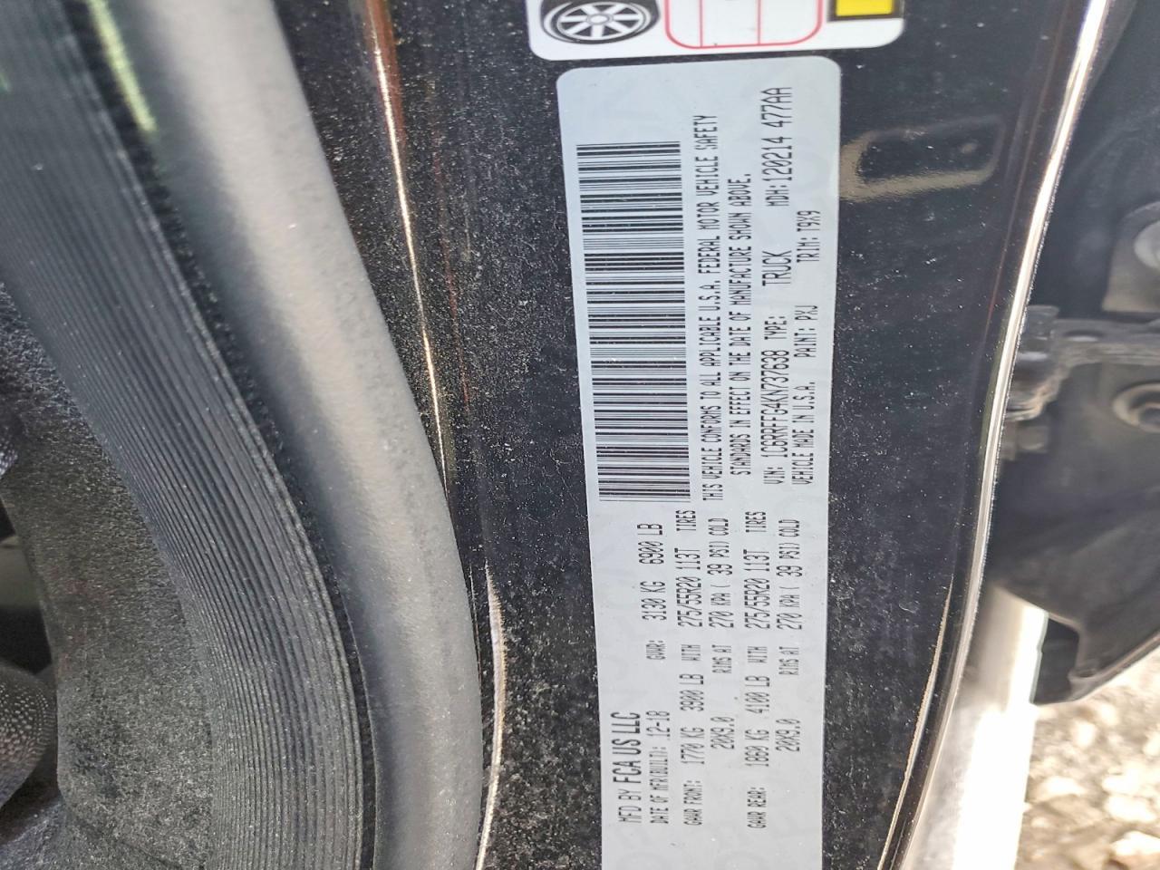 2019 RAM 1500