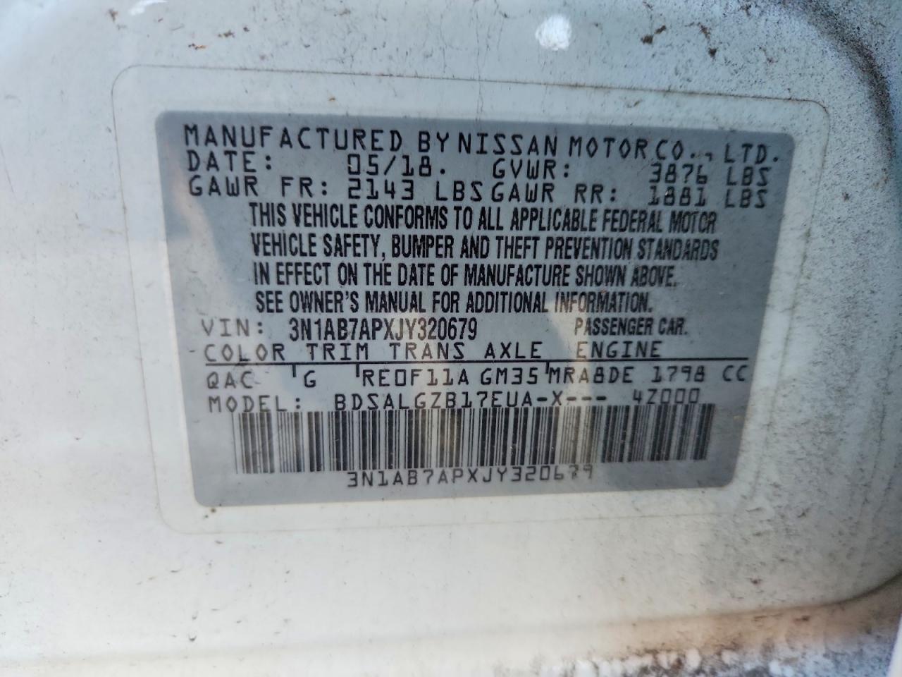 2018 NISSAN SENTRA