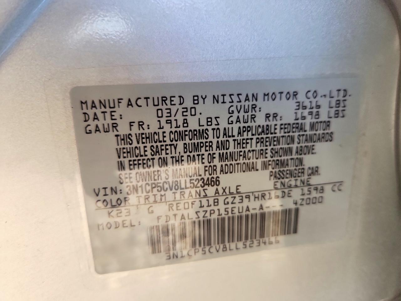 2020 NISSAN KICKS