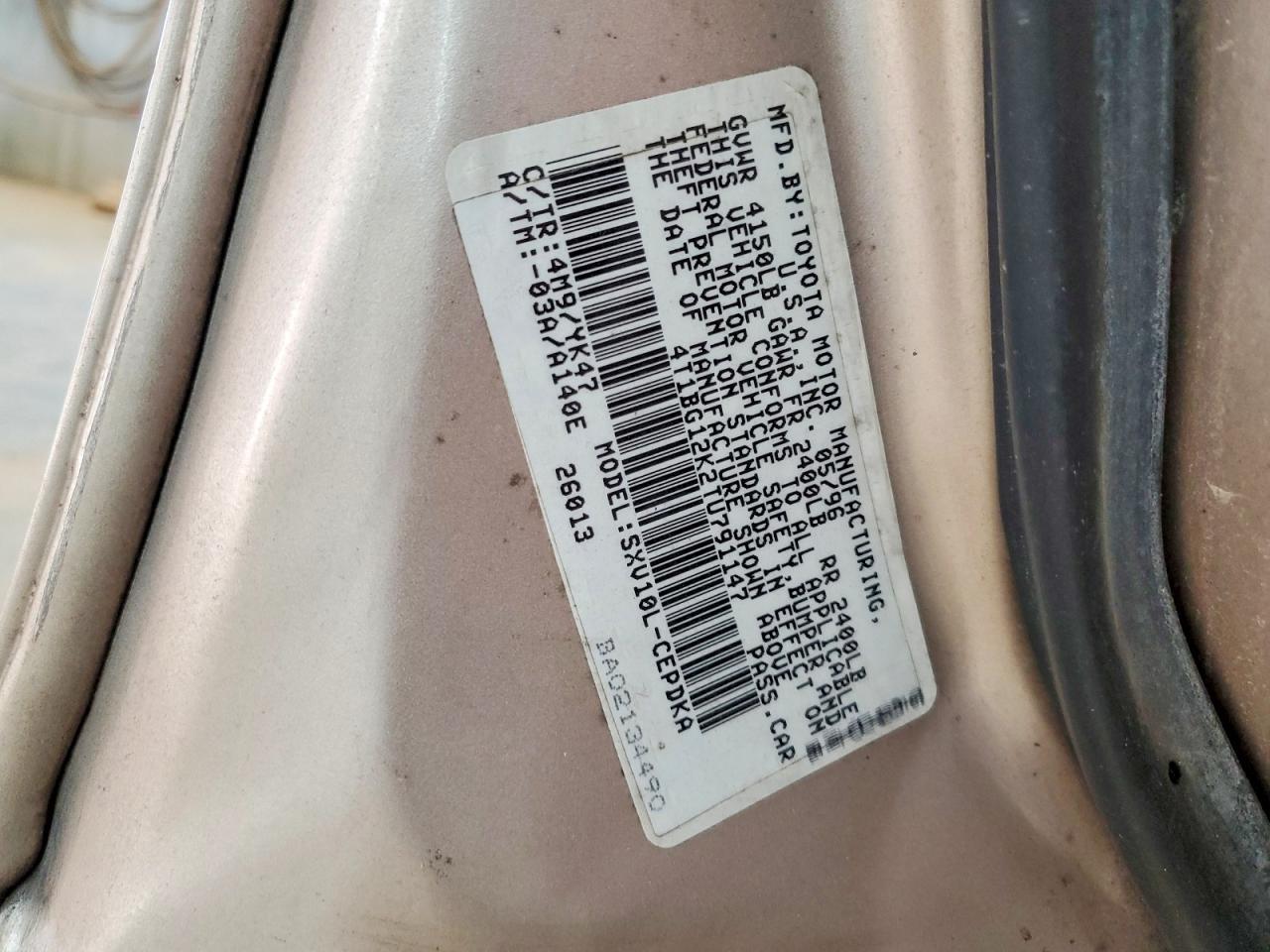 1996 TOYOTA CAMRY