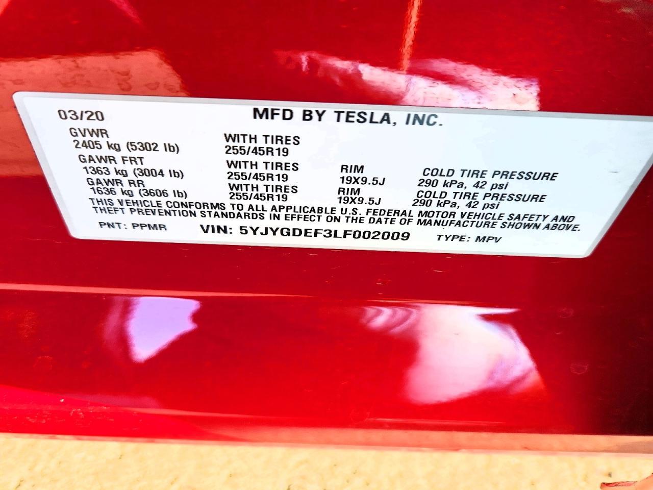 2020 TESLA MODEL Y
