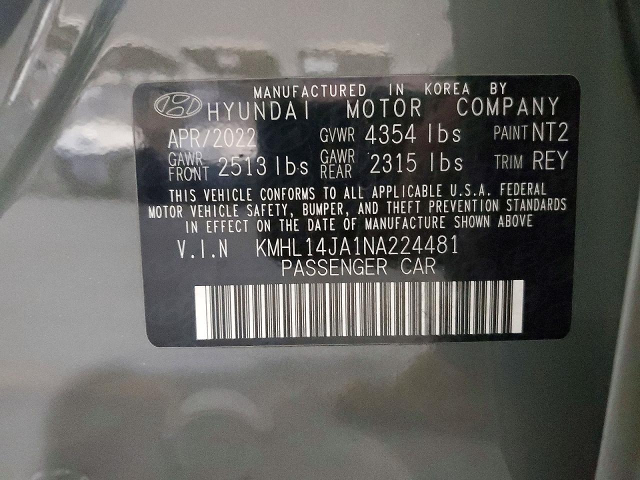 2022 HYUNDAI SONATA