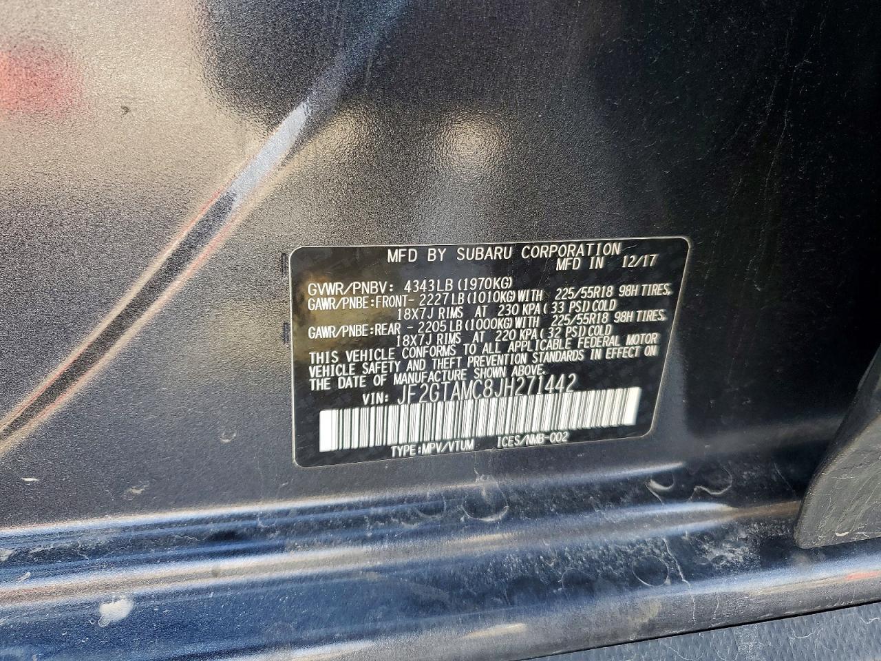 2018 SUBARU Crosstrek