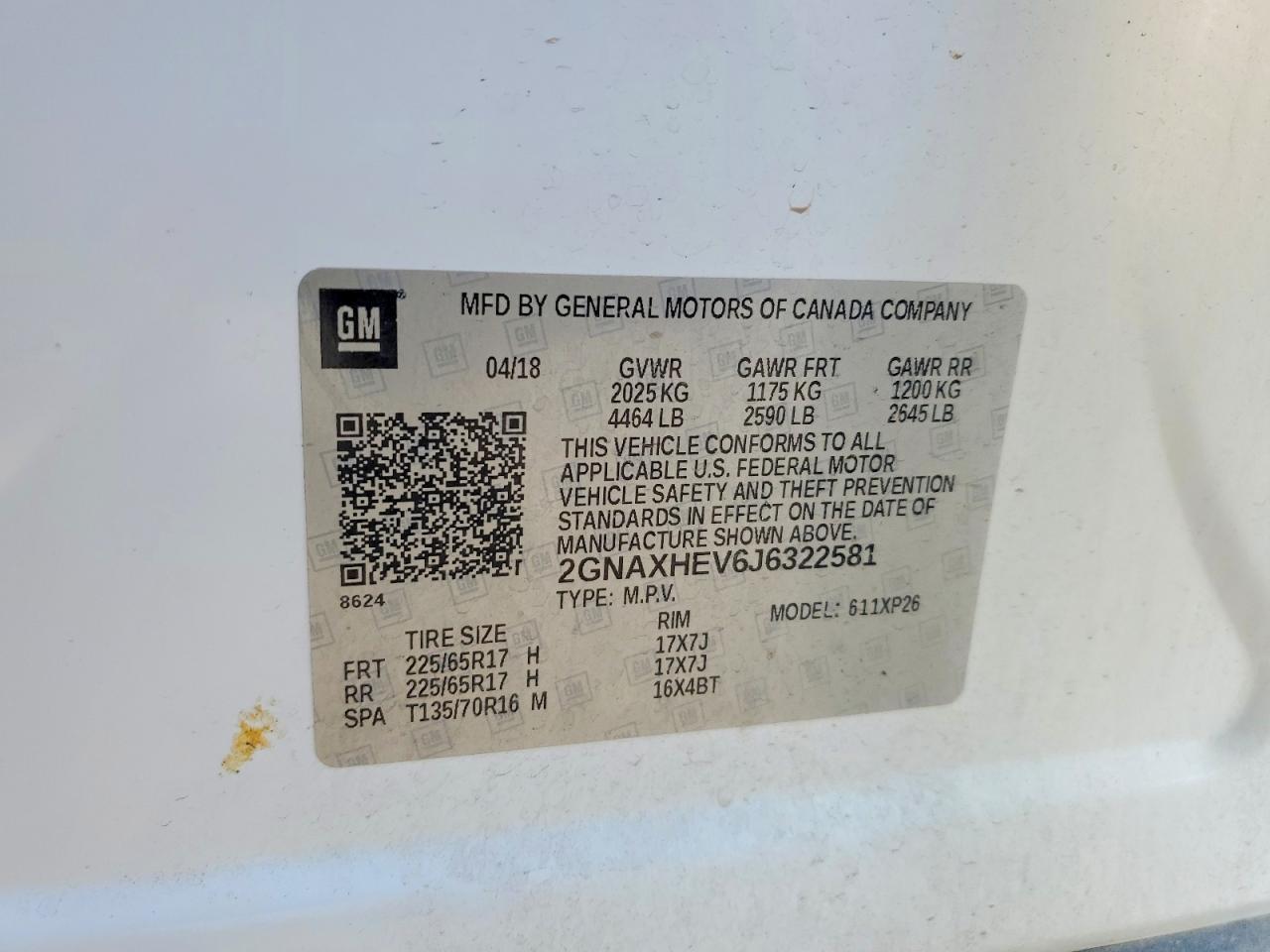 2018 CHEVROLET EQUINOX