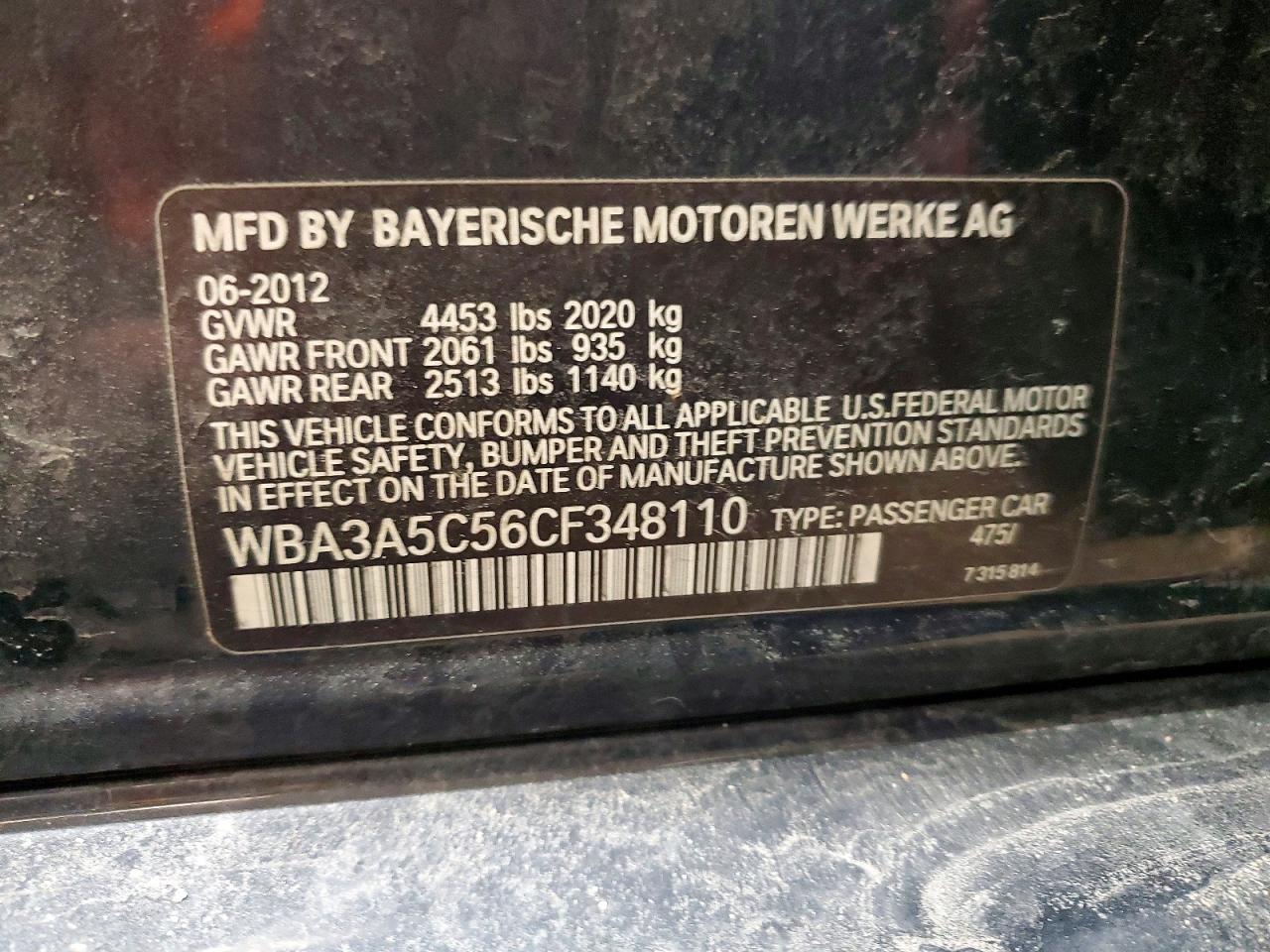 2012 BMW 3 SERIES