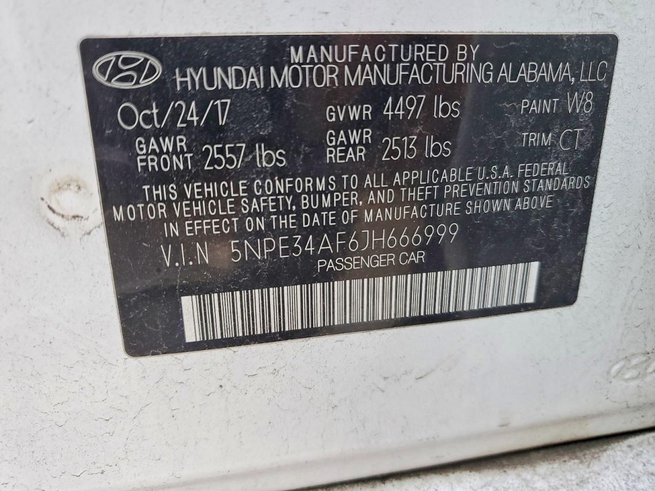 2018 HYUNDAI SONATA