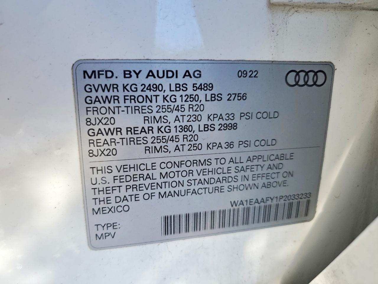 2023 AUDI Q5