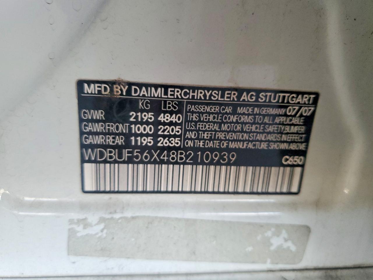 2008 MERCEDES-BENZ E-Class