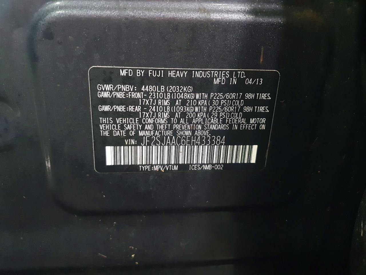 2014 SUBARU FORESTER