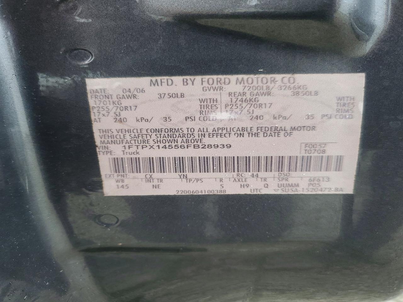 2006 FORD F-150
